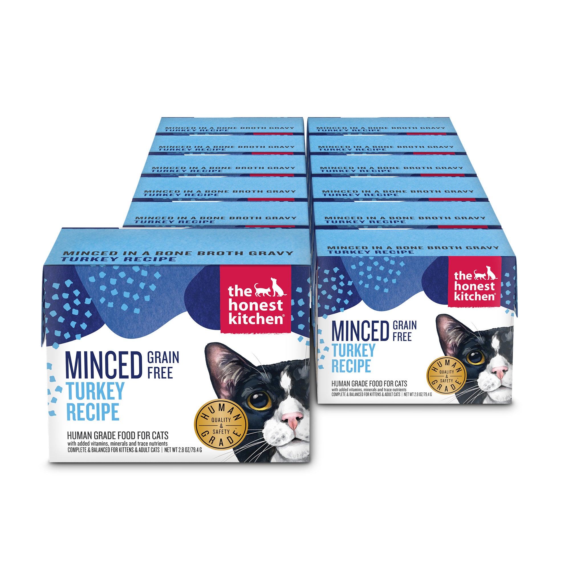 12 PK Minced Turkey in Bone Broth Gravy The Honest Kitchen