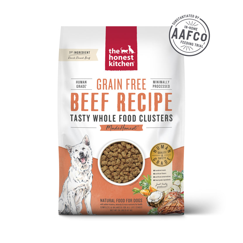 5LB Grain Free Beef Clusters – The Honest Kitchen