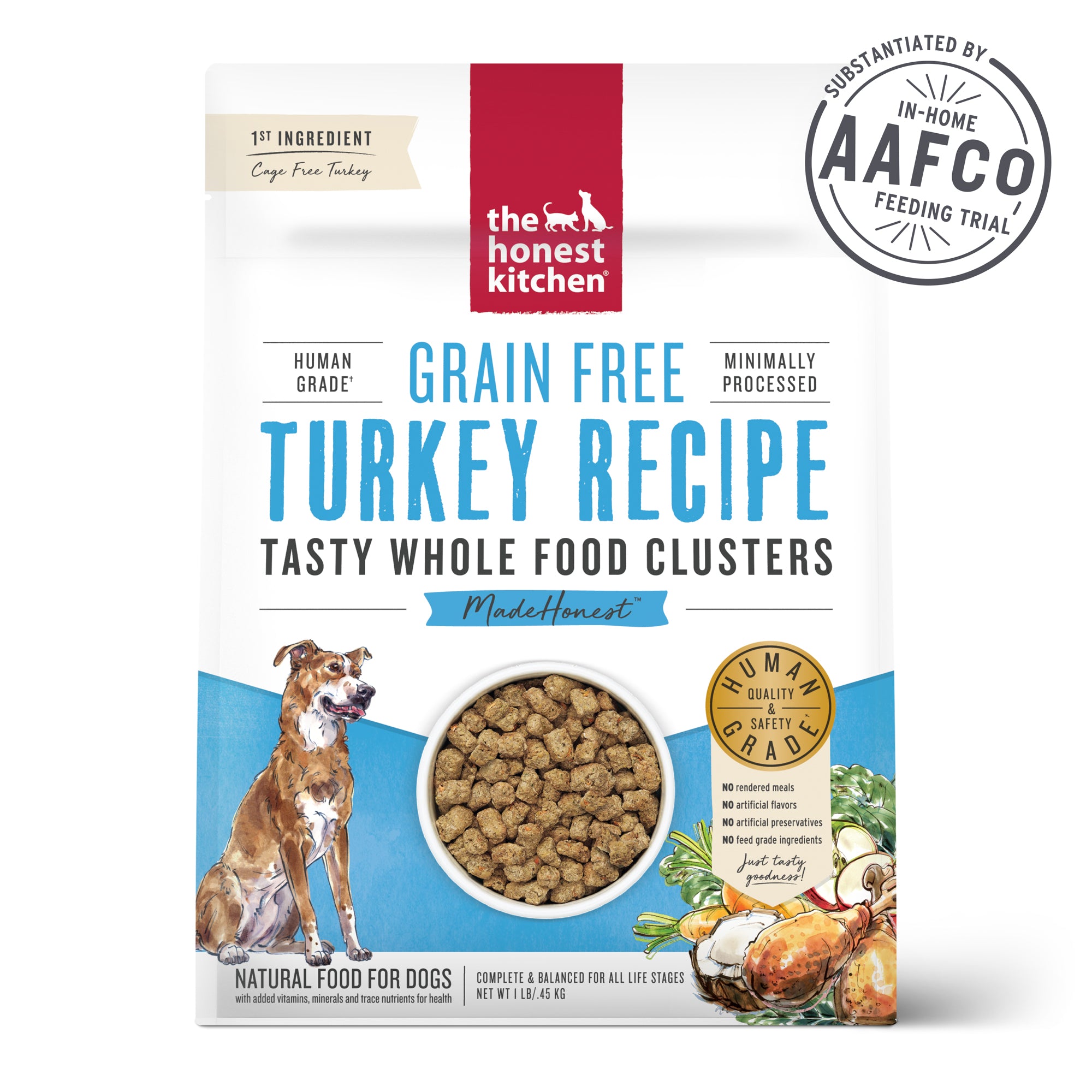 5LB Grain Free Turkey Clusters The Honest Kitchen