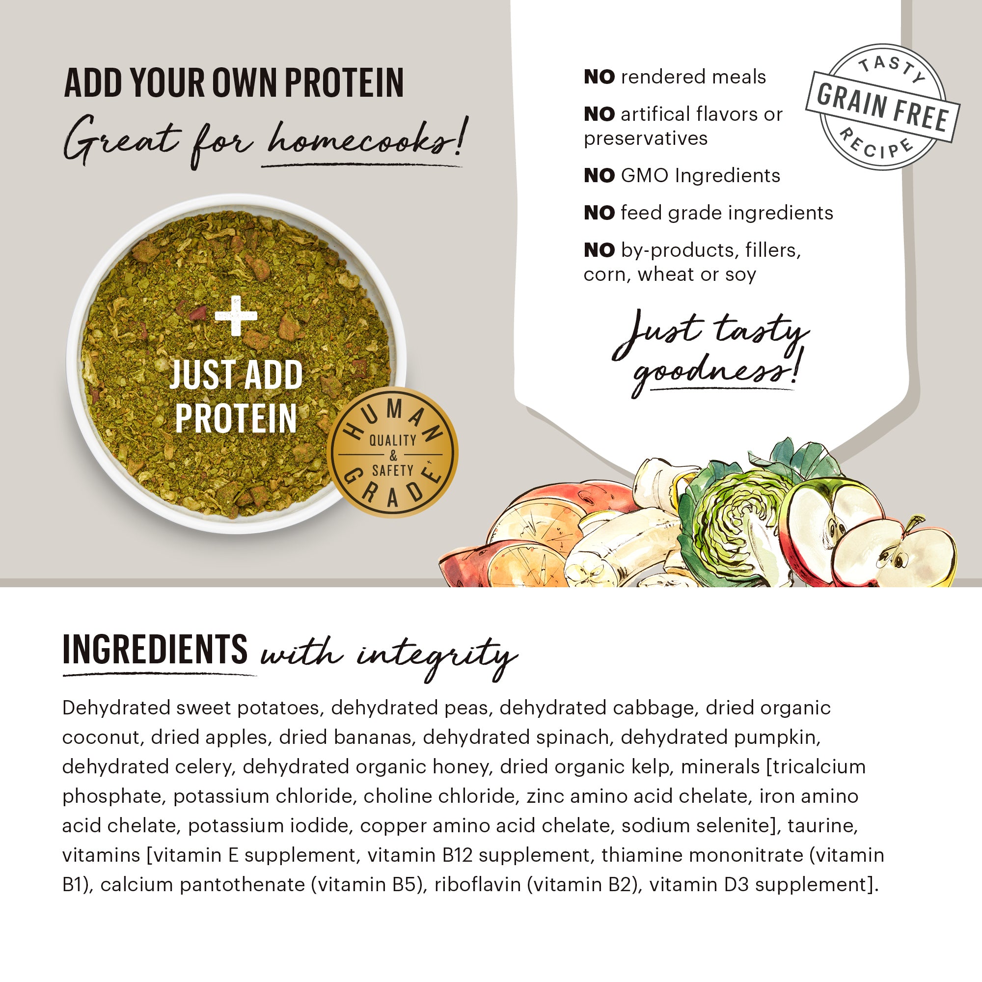 Honest kitchen grain free sales base mix