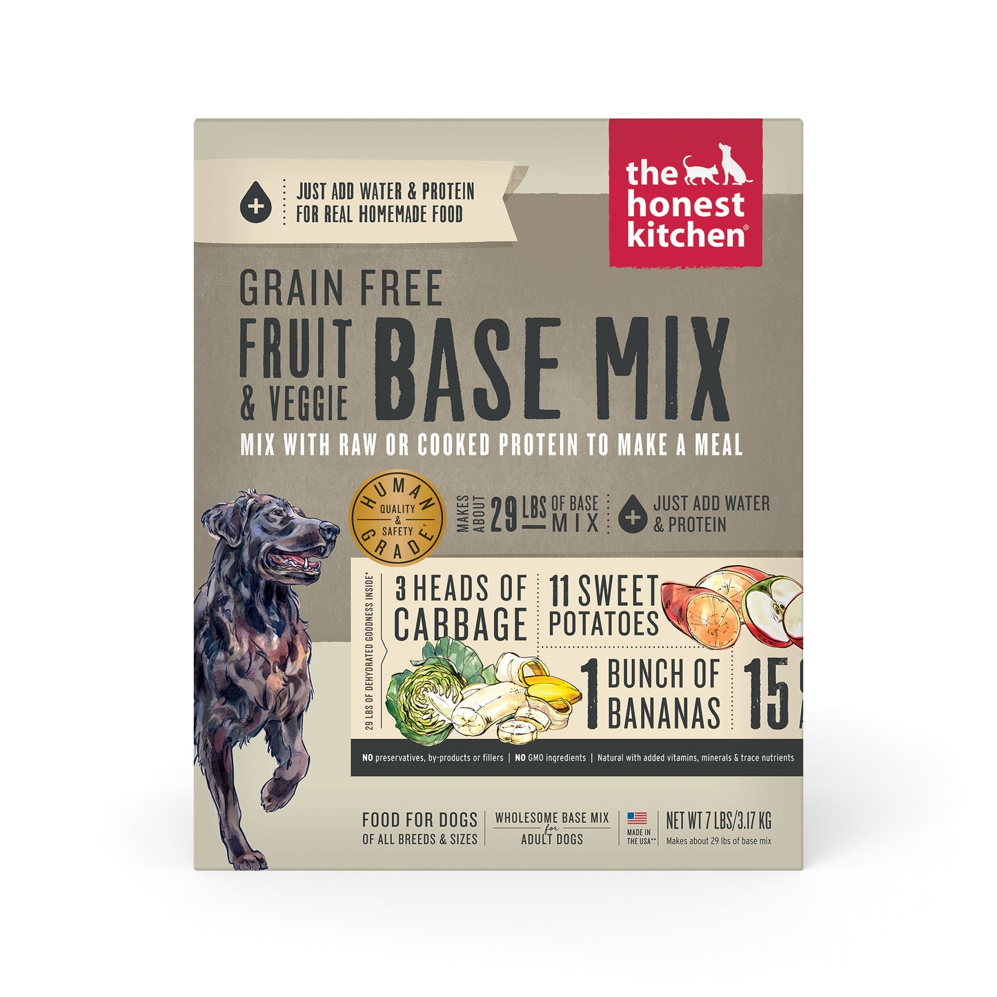 The Honest Kitchen Grain-Free Fruit & Veggie Base Mix Dehydrated