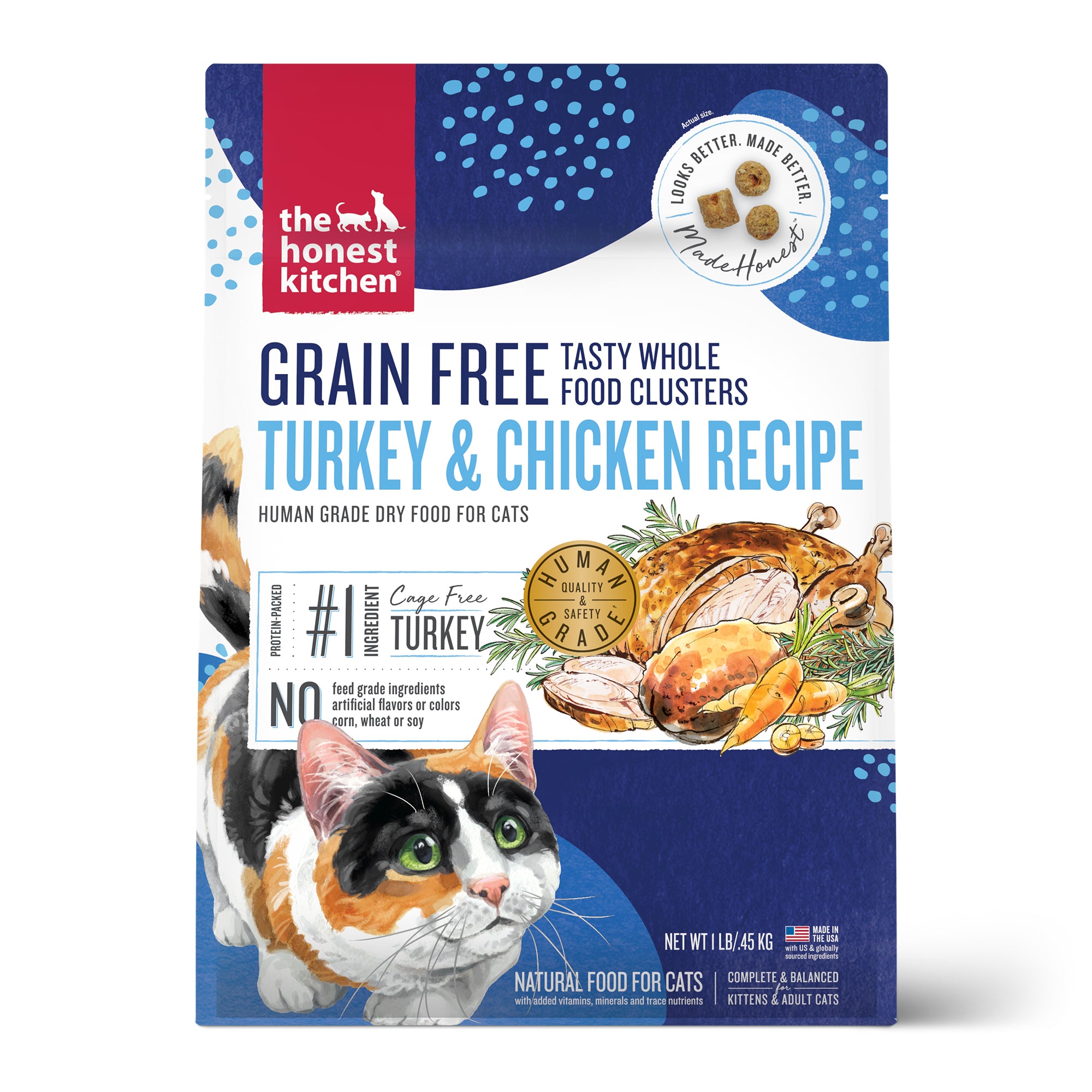 4LB Grain Free Turkey Chicken Clusters The Honest Kitchen