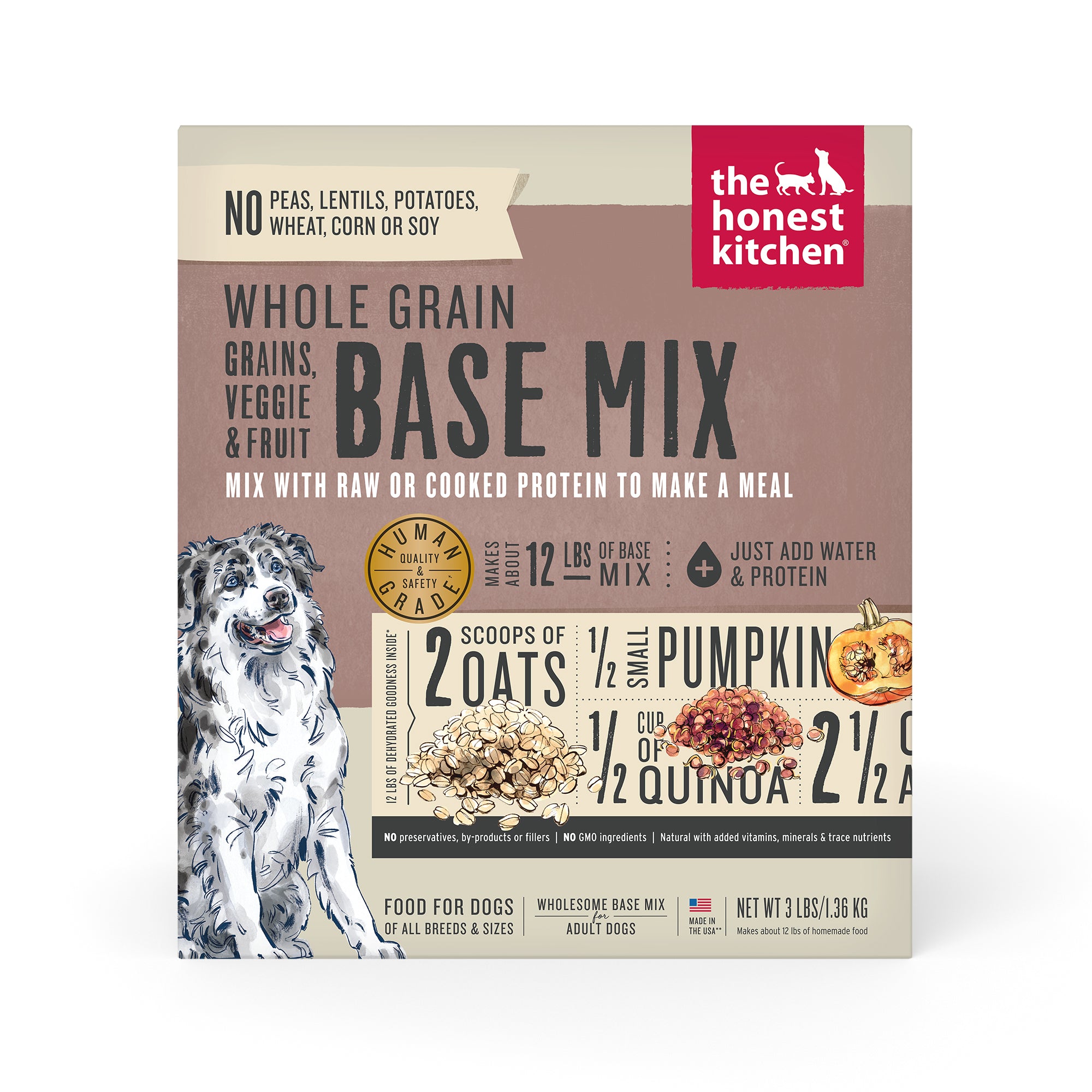 Whole Grain Veggie Fruit Dehydrated Base Mix