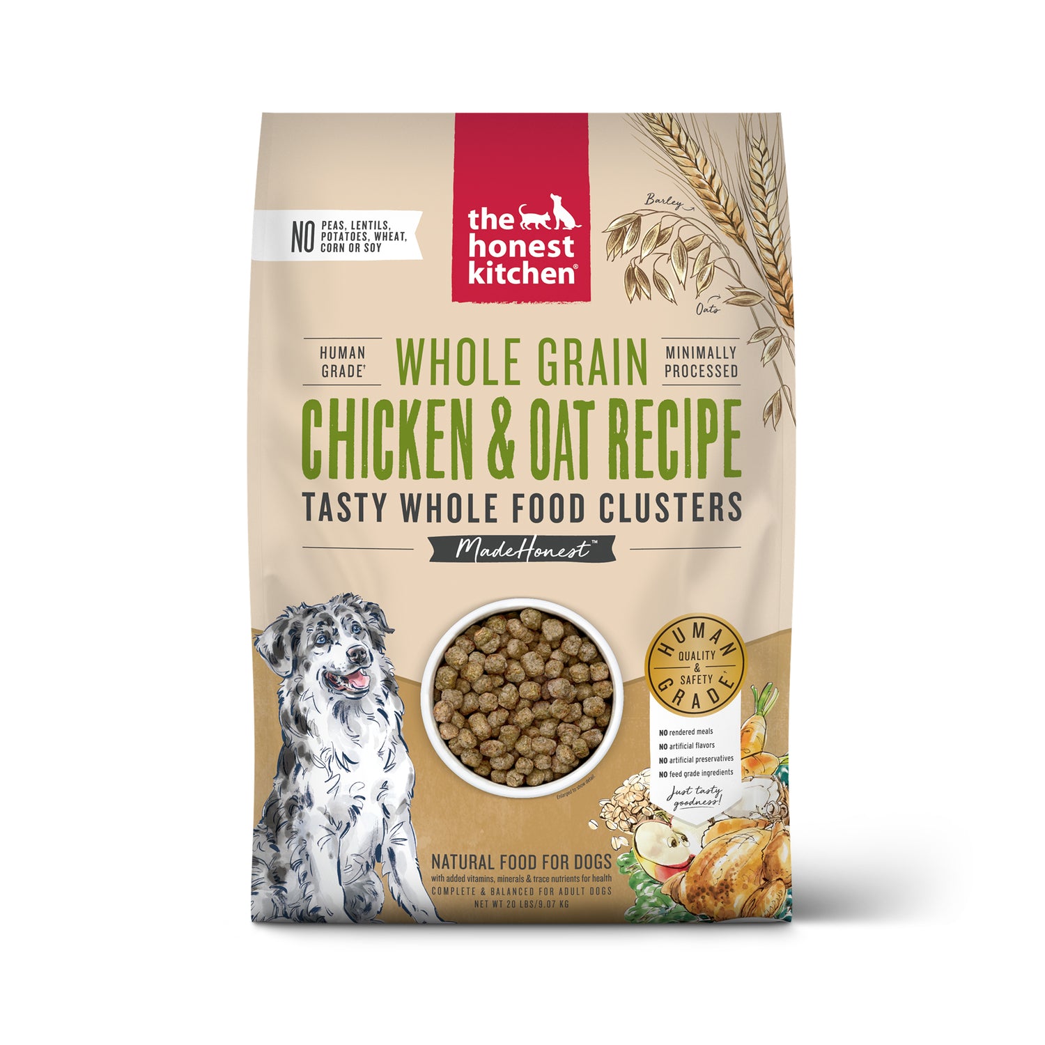 Whole Grain Whole Food Clusters Dry Dog Food