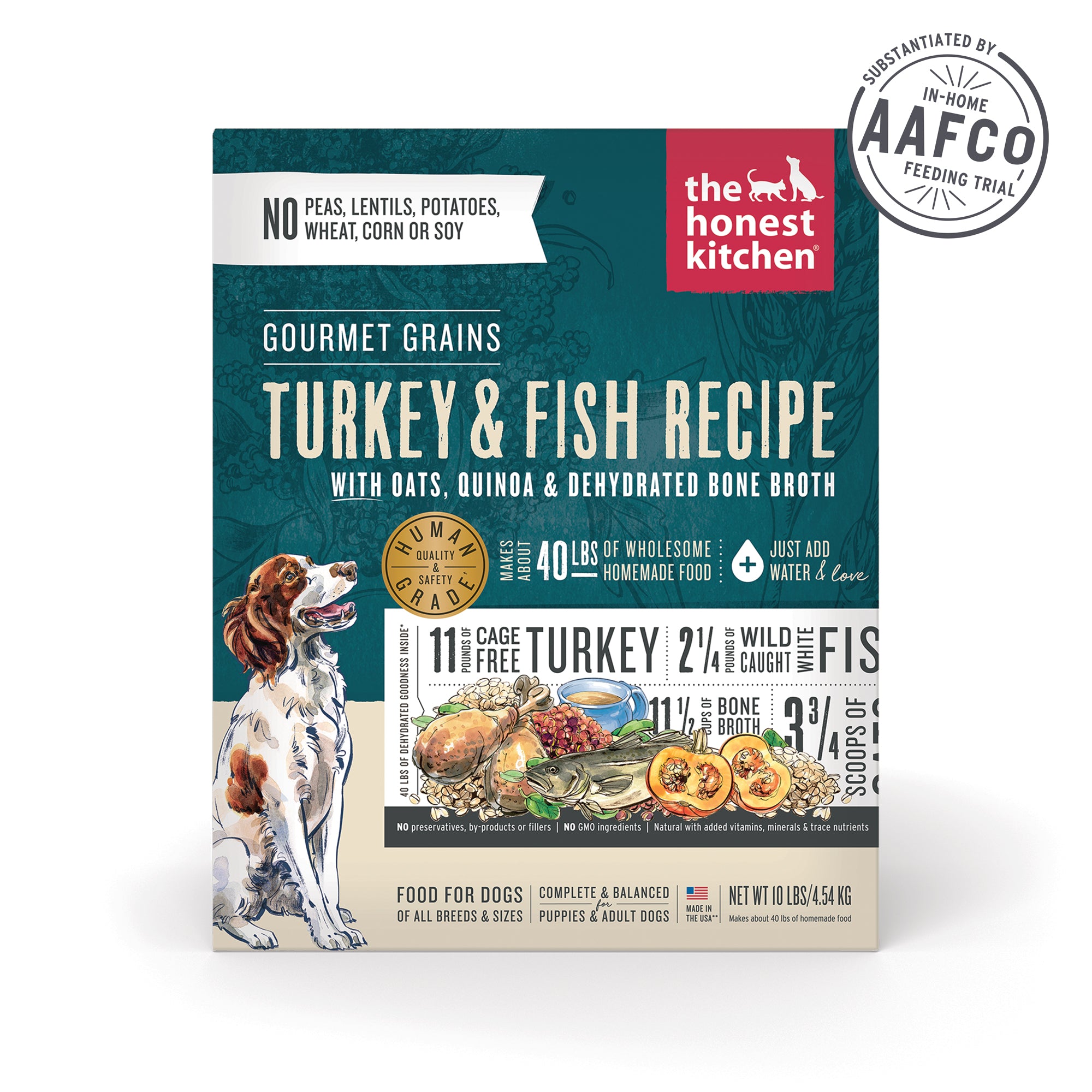 10LB Gourmet Grains Turkey & Fish Dehydrated – The Honest Kitchen