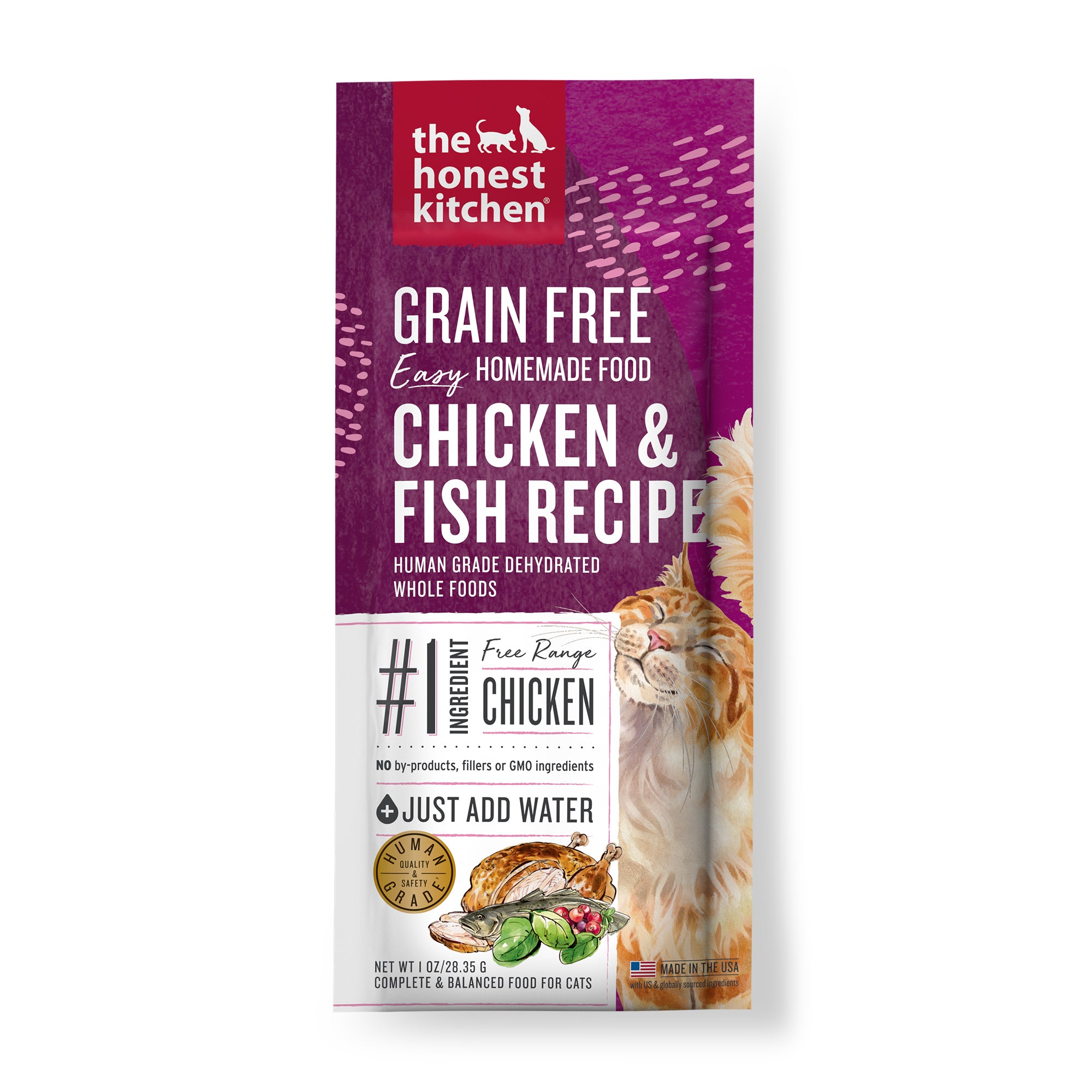 4LB Cat Grain Free Chicken Fish Dehydrated The Honest Kitchen