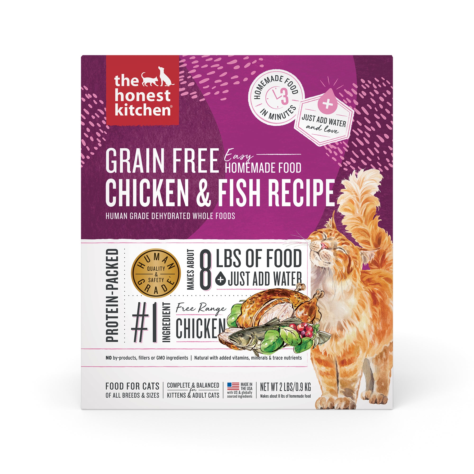 4LB Cat Grain Free Chicken Fish Dehydrated The Honest Kitchen